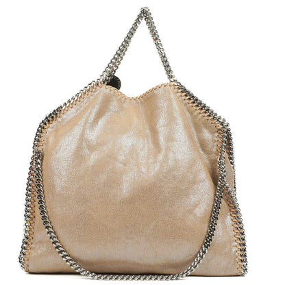 Stella McCartney Falabella Pearl Tote Vegane Shaggy Deer Fold-Over-Tasche