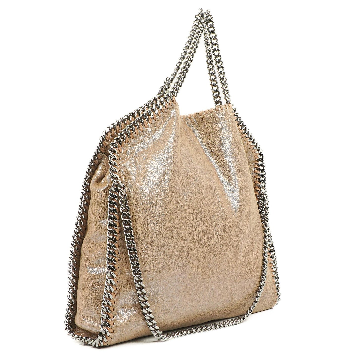 Stella McCartney Falabella Pearl Tote Vegane Shaggy Deer Fold-Over-Tasche