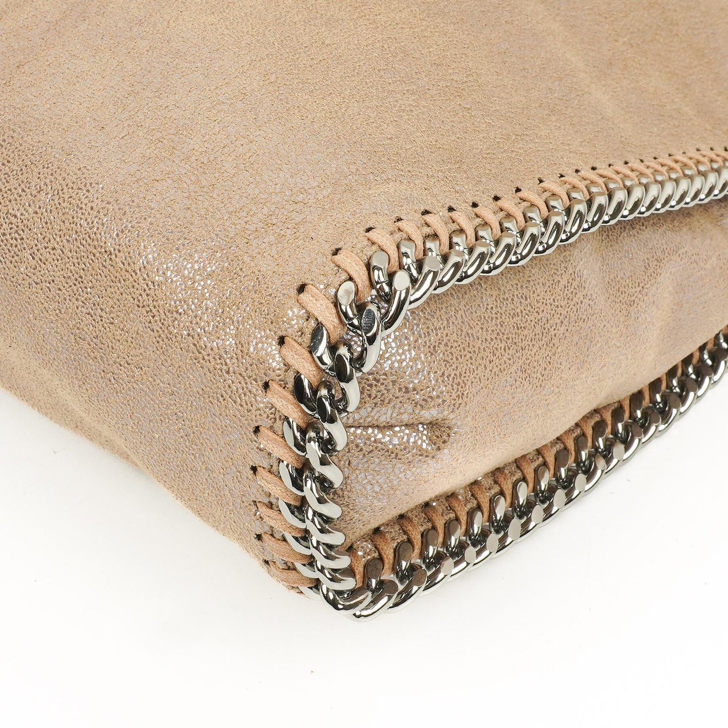 Stella McCartney Falabella Pearl Tote Vegane Shaggy Deer Fold-Over-Tasche