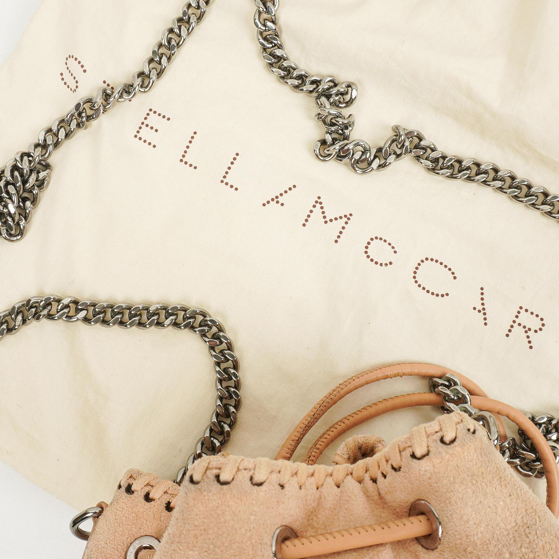 Stella McCartney Falabella Bucket-Tasche Klein Powder Shaggy Deer