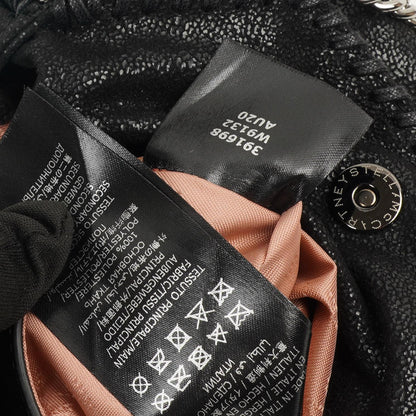 Stella McCartney Falabella Tiny Tote Schwarz Vegan Shaggy Deer