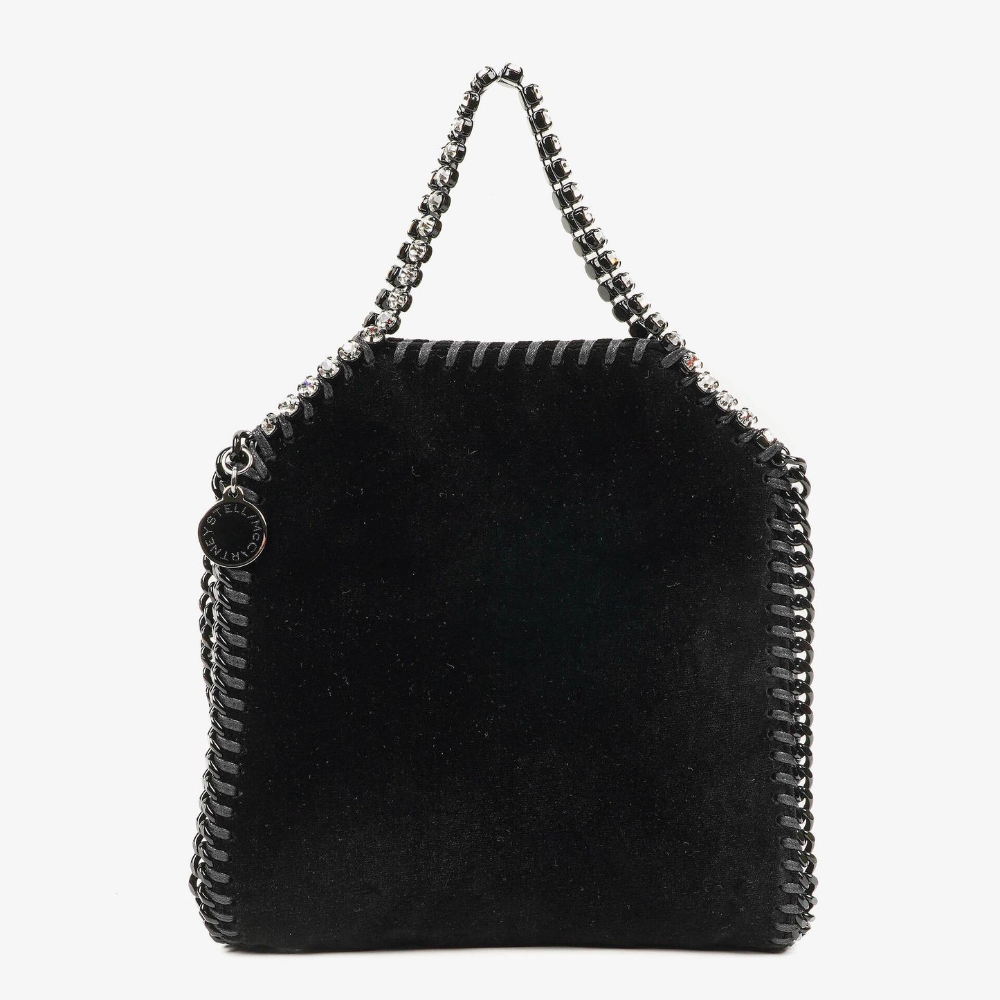 Stella McCartney Falabella Tiny Tote Schwarz Samt