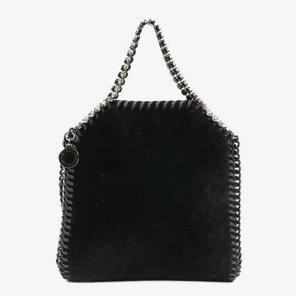 Stella McCartney Falabella Tiny Tote Schwarz Samt