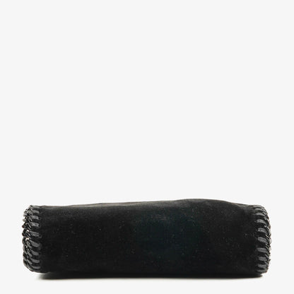 Stella McCartney Falabella Tiny Tote Schwarz Samt