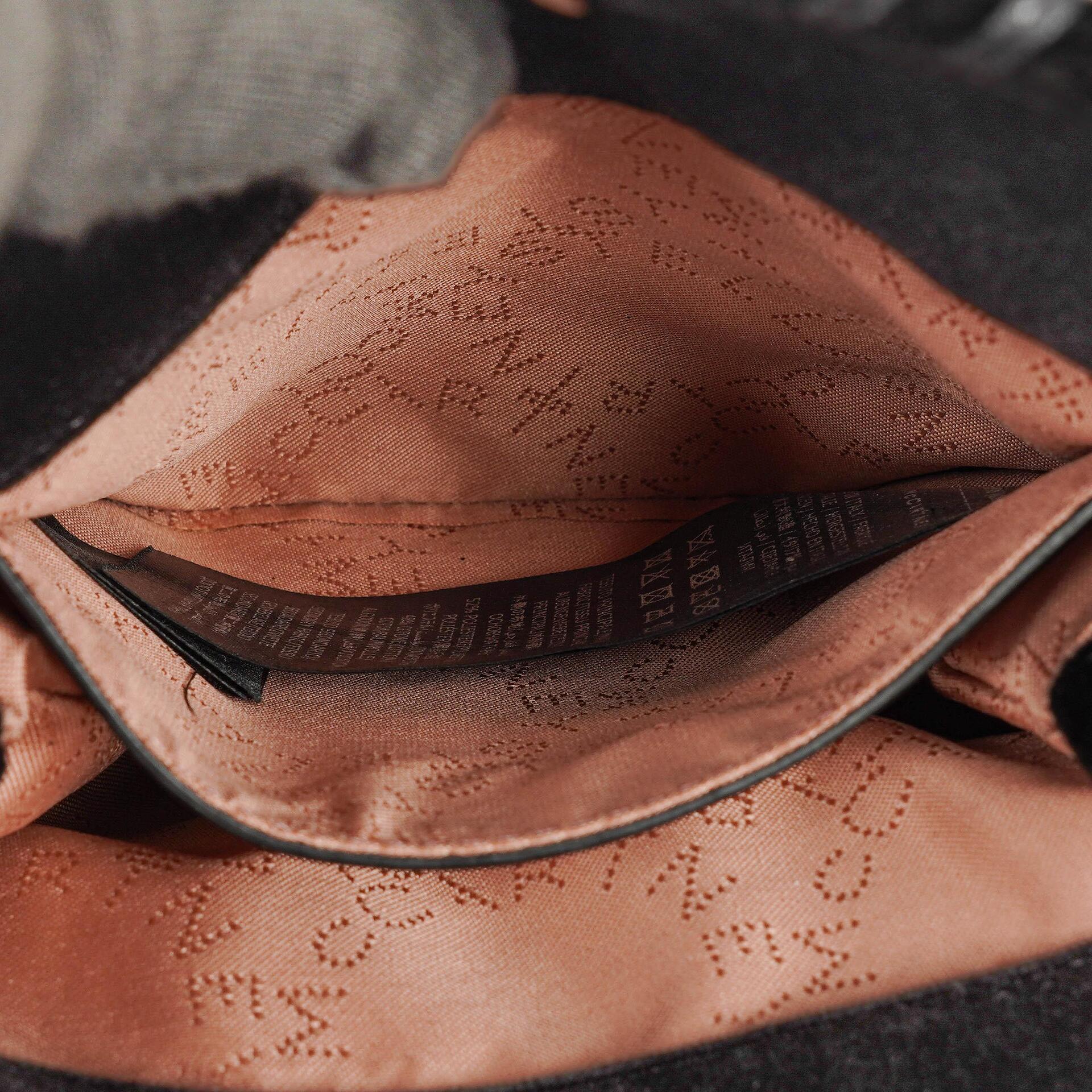 Stella McCartney Falabella Tiny Tote Schwarz Samt