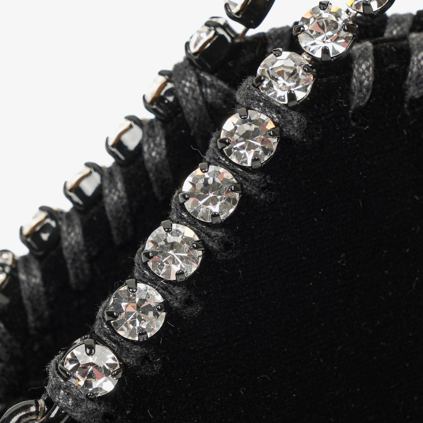 Stella McCartney Falabella Tiny Tote Schwarz Samt