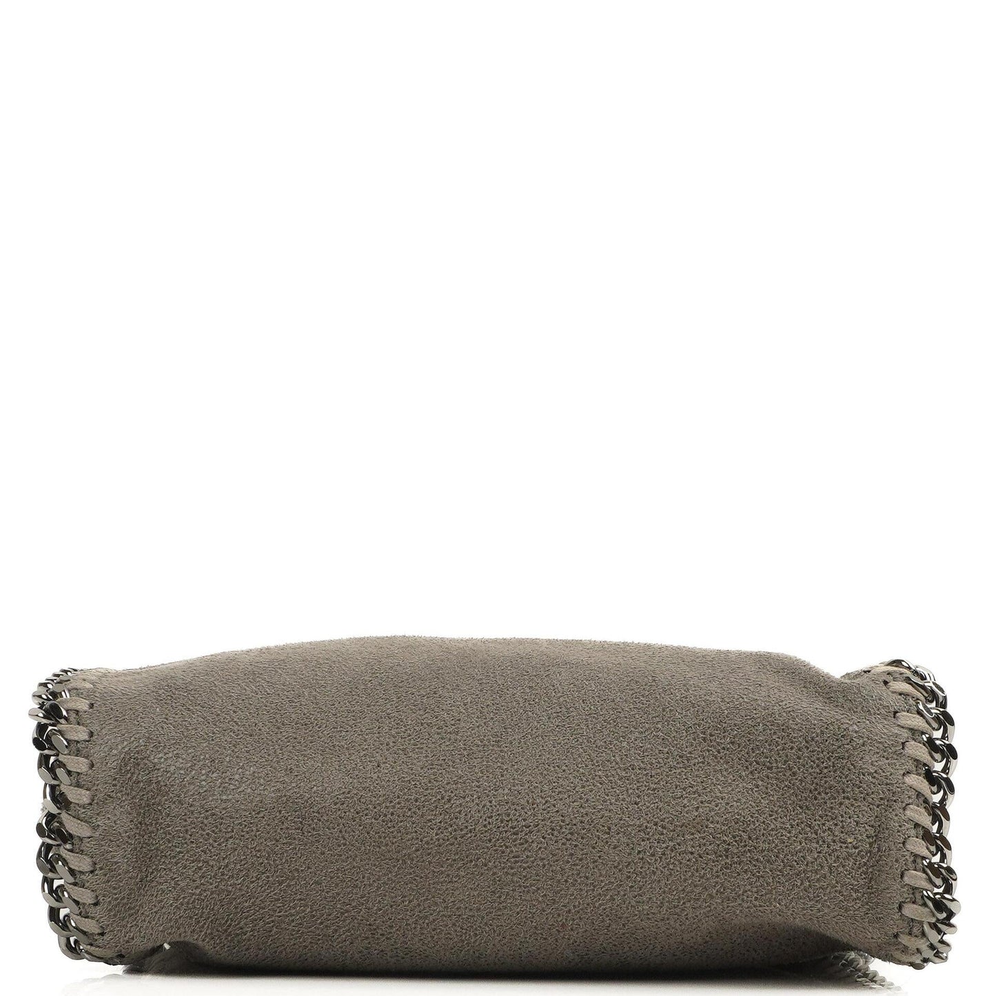 Stella McCartney Falabella Tiny Tote Stahlgrau Vegan Shaggy Deer