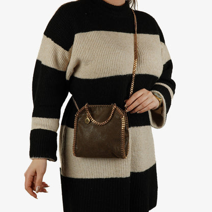 Stella McCartney Falabella Tiny Tote aus veganem Shaggy Deer