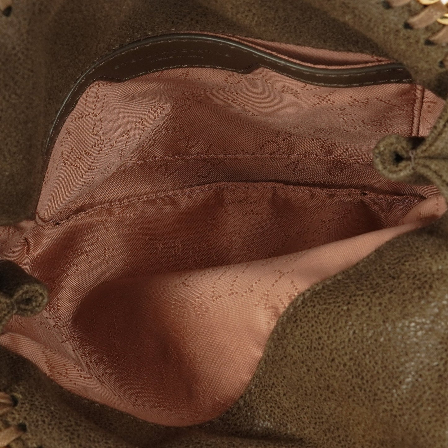 Stella McCartney Falabella Tiny Tote aus veganem Shaggy Deer