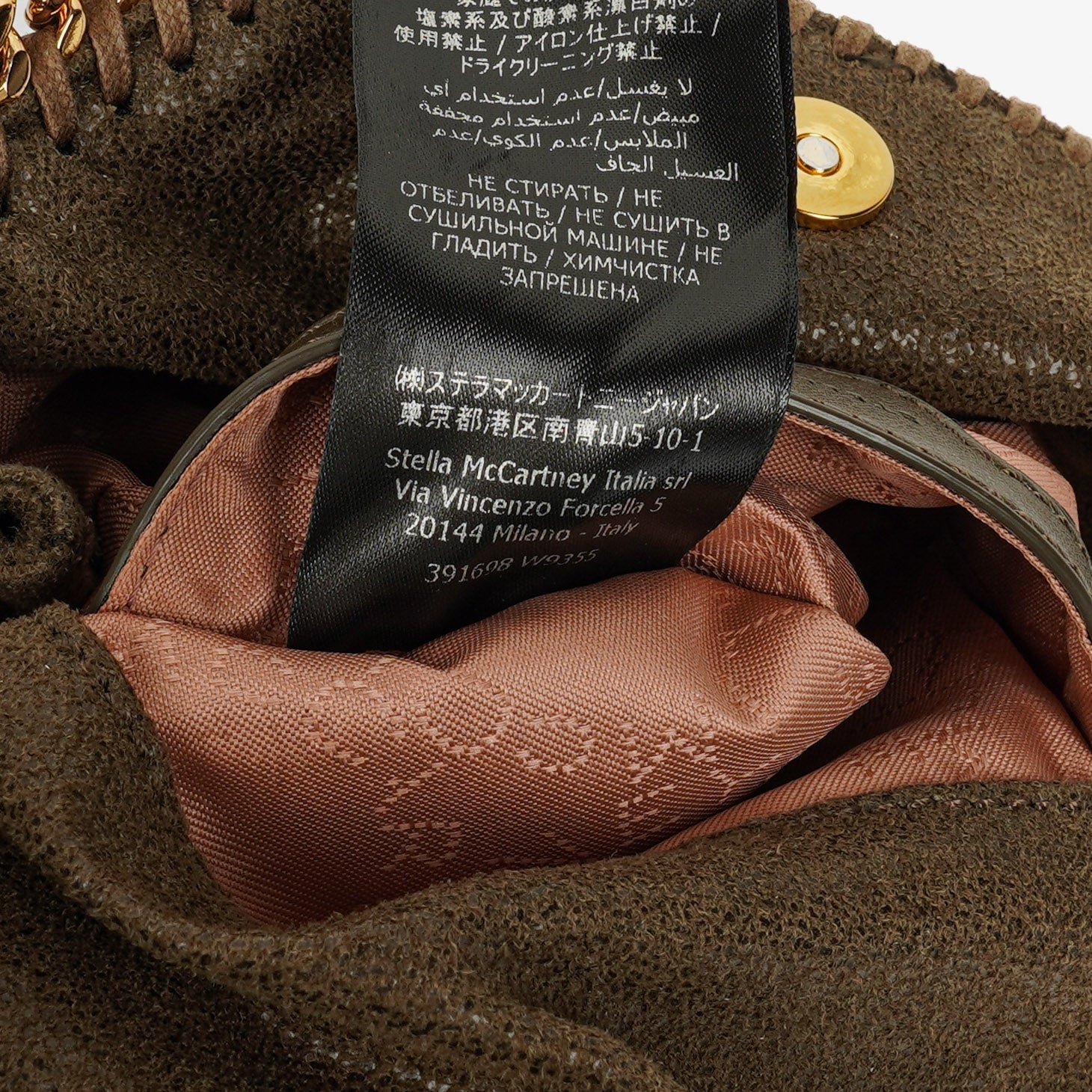 Stella McCartney Falabella Tiny Tote aus veganem Shaggy Deer