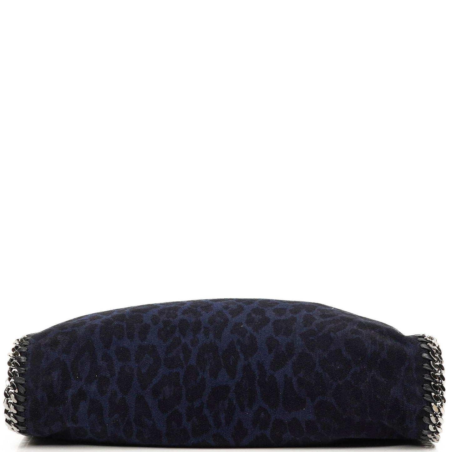 Stella McCartney Falabella Tote Blau Leopardenmuster Veganes Shaggy Reh Faltbare Tasche