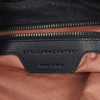 Stella McCartney Falabella Tote Dunkelblau Vegan Shaggy Deer Fold Over Tasche