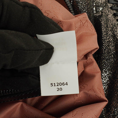 Stella McCartney Falabella Tote in Chamois Vegan Shaggy Deer mit Ruthenium-Hardware, glänzend gepunktet