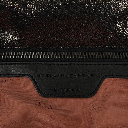 Stella McCartney Falabella Tote in Chamois Vegan Shaggy Deer mit Ruthenium-Hardware, glänzend gepunktet