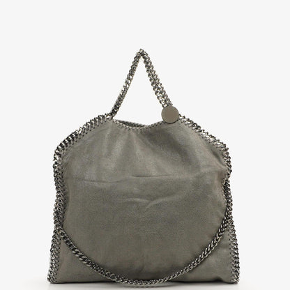 Stella McCartney Falabella Tote Stahlgrau Vegan Shaggy Deer Klapptasche