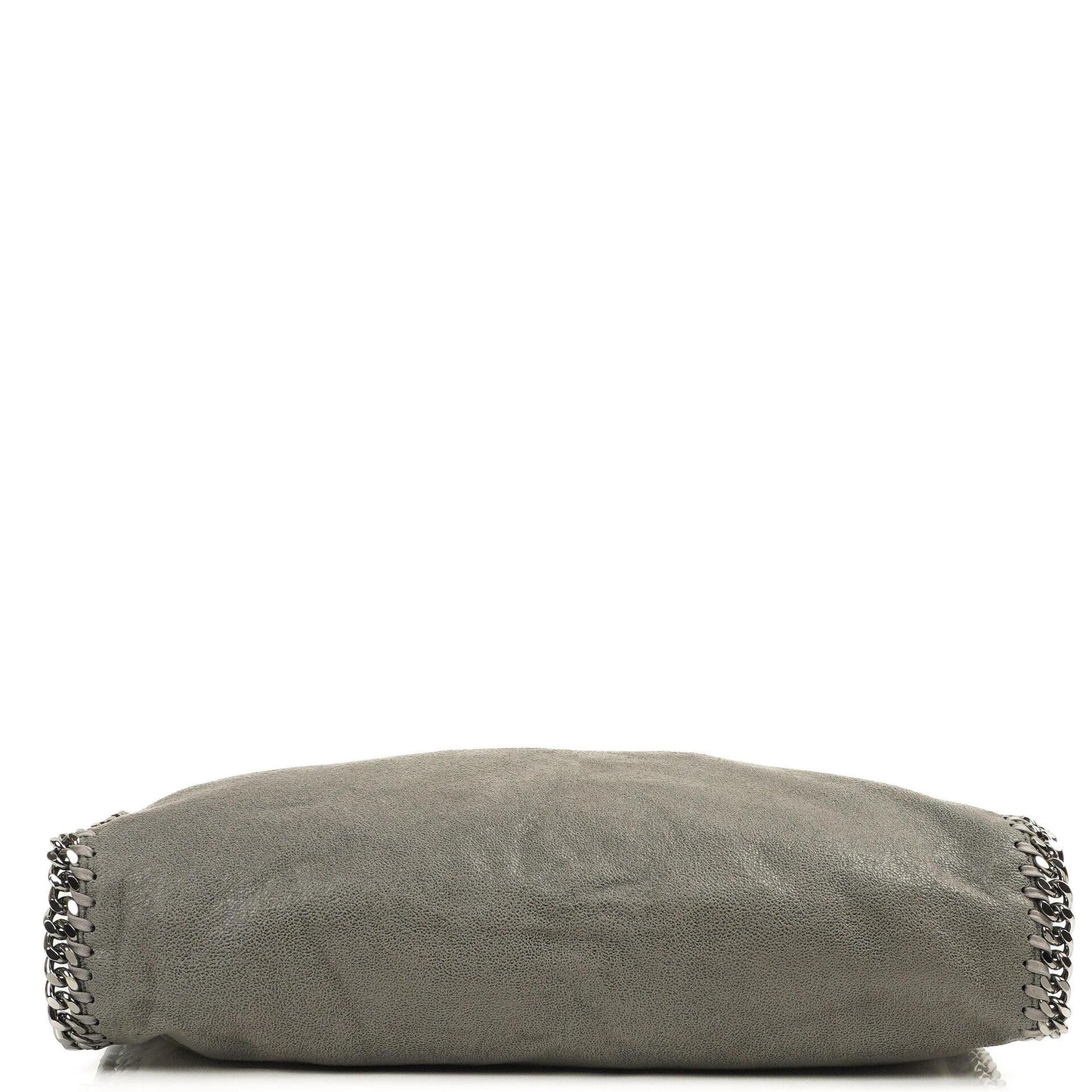 Stella McCartney Falabella Tote Stahlgrau Vegan Shaggy Deer Klapptasche
