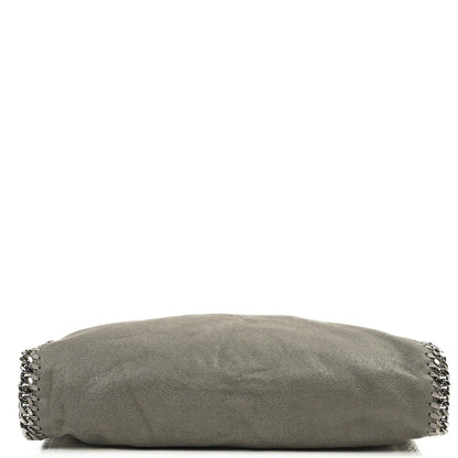 Stella McCartney Falabella Tote Stahlgrau Vegan Shaggy Deer Klapptasche