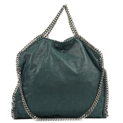 Stella McCartney Falabella Tote Vegan Shaggy Deer Fold Over Tasche