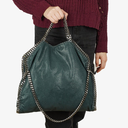 Stella McCartney Falabella Tote Vegan Shaggy Deer Fold Over Tasche