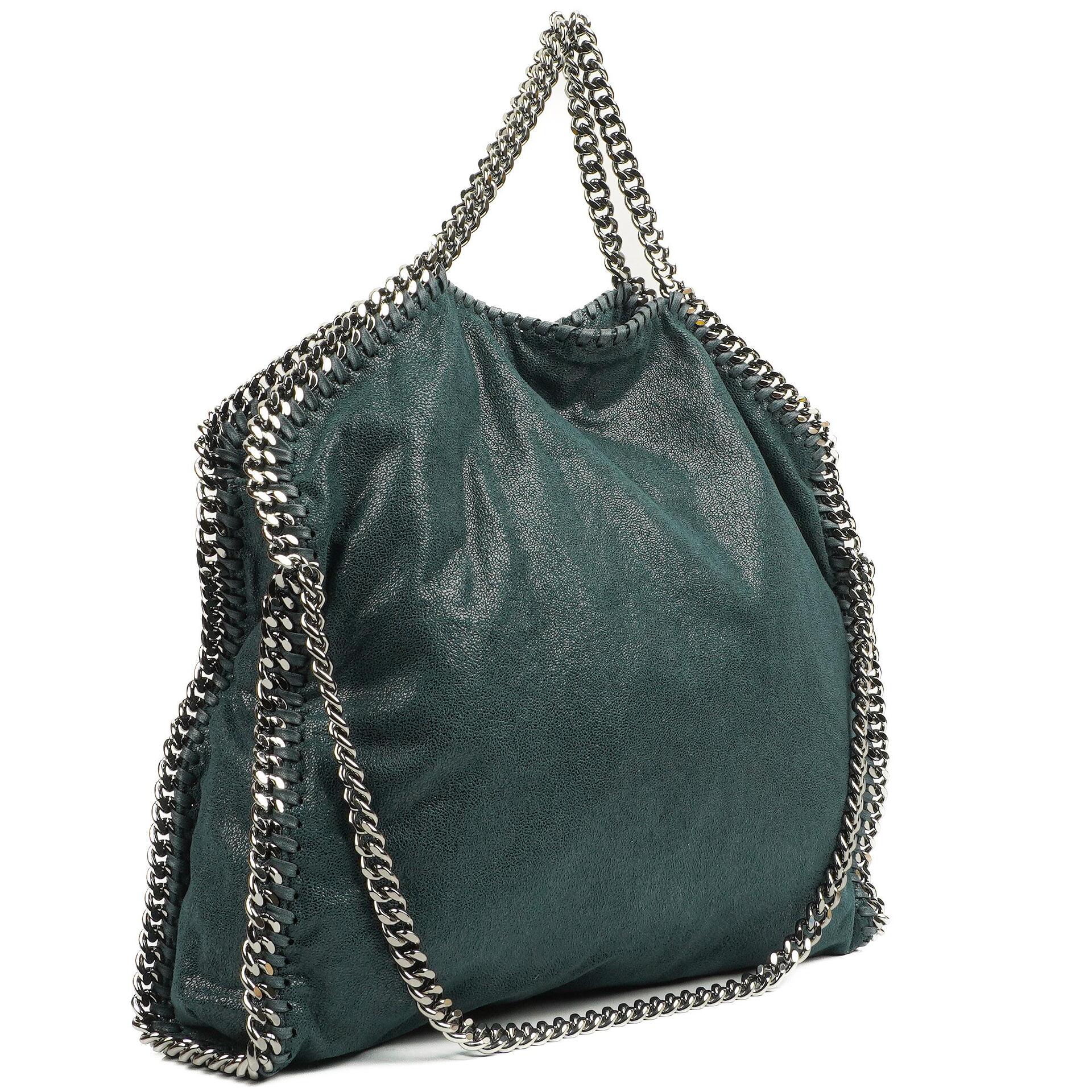 Stella McCartney Falabella Tote Vegan Shaggy Deer Fold Over Tasche