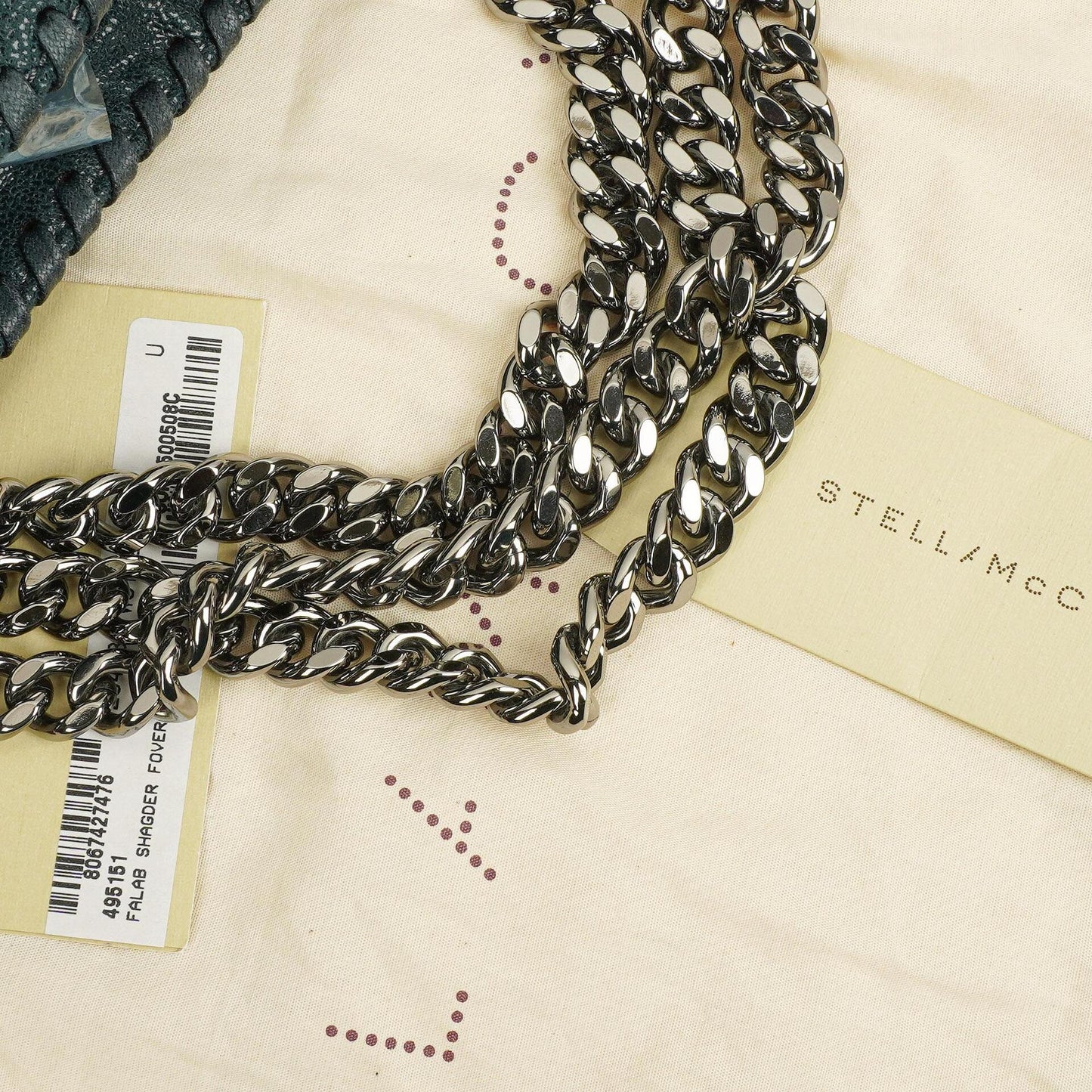 Stella McCartney Falabella Tote Vegan Shaggy Deer Fold Over Tasche