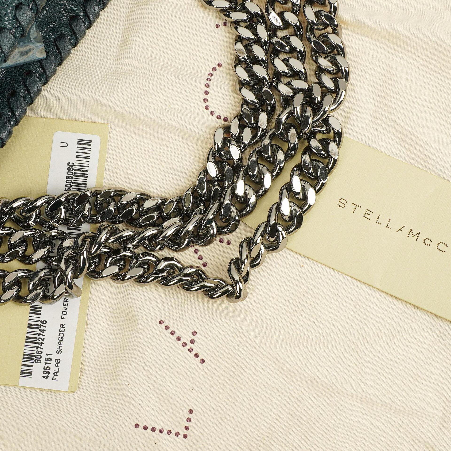 Stella McCartney Falabella Tote Vegan Shaggy Deer Fold Over Tasche