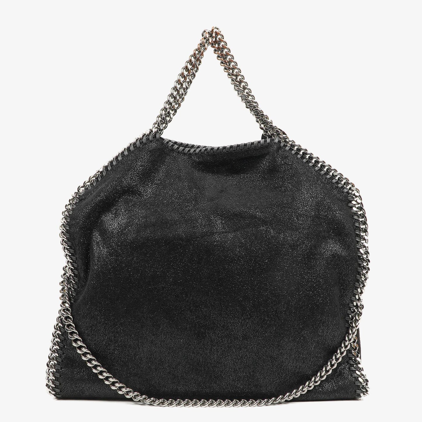 Stella McCartney Lady Tote Falabella Schwarz Vegane Shaggy Deer Fold-Over-Tasche