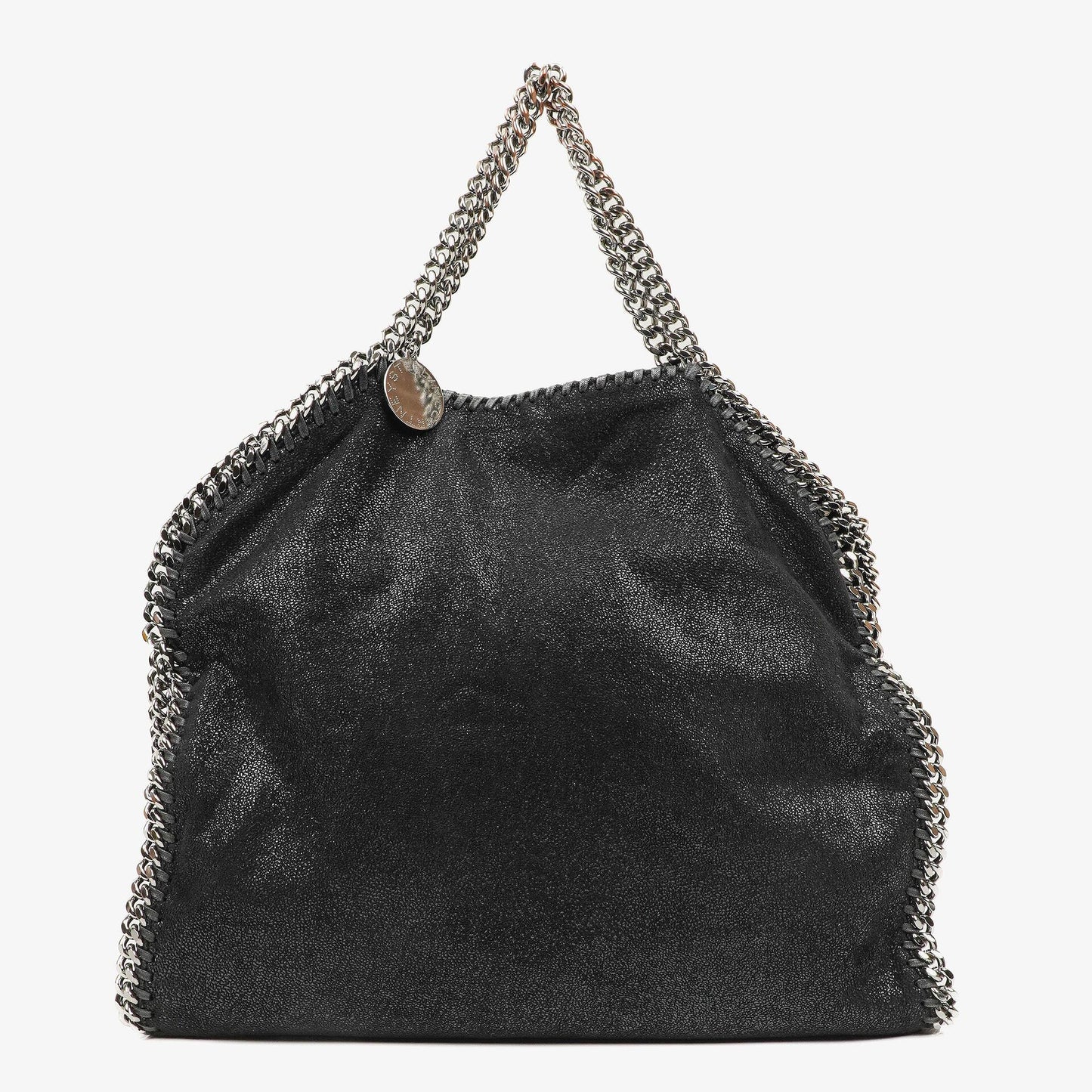 Stella McCartney Lady Tote Falabella Schwarz Vegane Shaggy Deer Fold-Over-Tasche