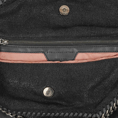 Stella McCartney Lady Tote Falabella Schwarz Vegane Shaggy Deer Fold-Over-Tasche