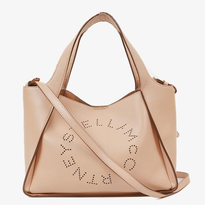Stella McCartney Logo Umhängetasche Powder Tote-Tasche