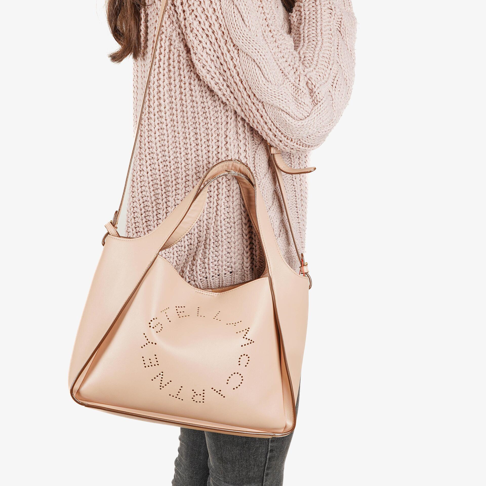 Stella McCartney Logo Umhängetasche Powder Tote-Tasche
