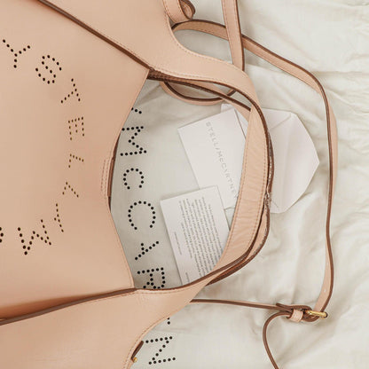 Stella McCartney Logo Umhängetasche Powder Tote-Tasche