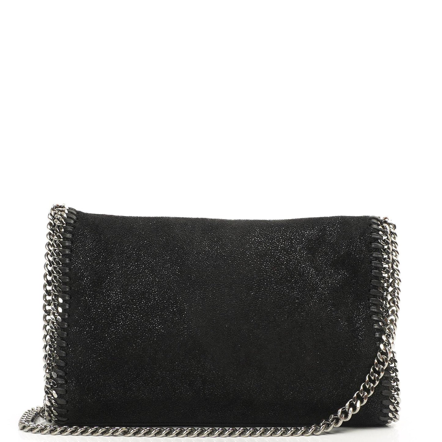 Stella McCartney Mini Falabella Schwarze Vegan Shaggy Deer Schultertasche