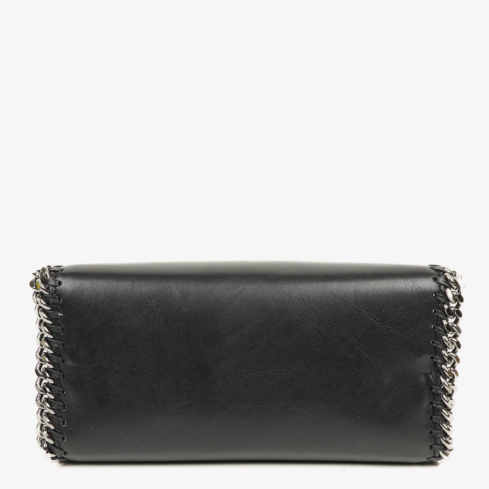 Stella McCartney Mini Falabella Box Handtasche mit Tragegriff aus schwarzem Eco Alter Nappa