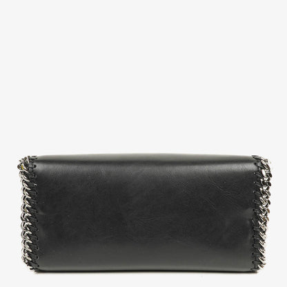 Stella McCartney Mini Falabella Box Handtasche mit Tragegriff aus schwarzem Eco Alter Nappa