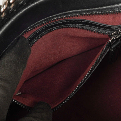 Stella McCartney Mini Falabella Box Handtasche mit Tragegriff aus schwarzem Eco Alter Nappa