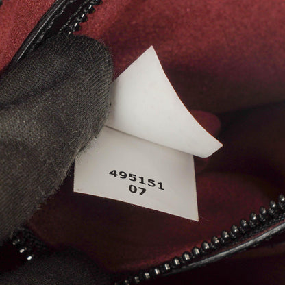 Stella McCartney Mini Falabella Box Handtasche mit Tragegriff aus schwarzem Eco Alter Nappa