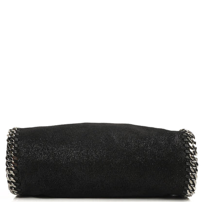 Stella McCartney Mini Tote Falabella Schwarze Vegane Shaggy Deer Fold Over Bag