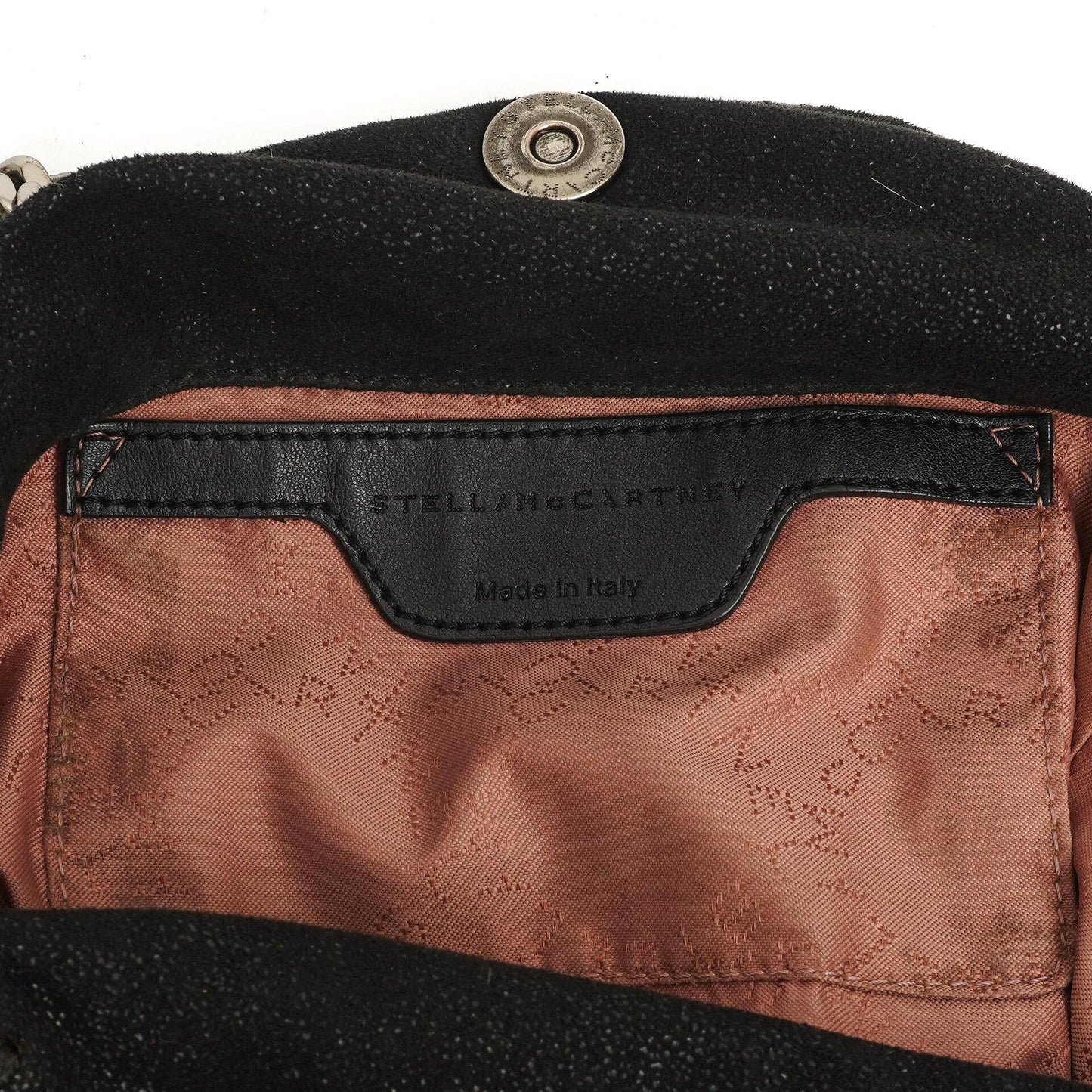 Stella McCartney Mini Tote Falabella Schwarze Vegane Shaggy Deer Fold Over Bag