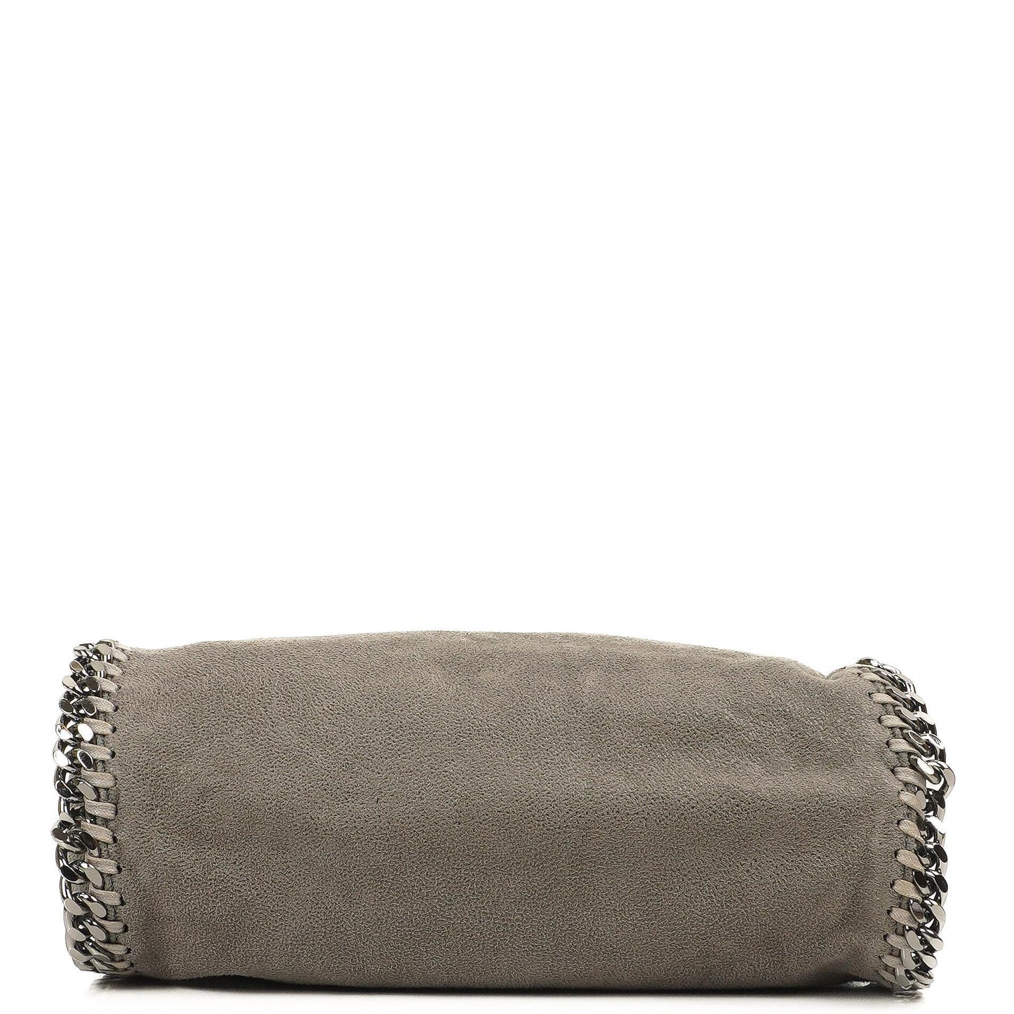 Stella McCartney Mini Tote Falabella Stahlgraue vegane Shaggy Deer Umhängetasche