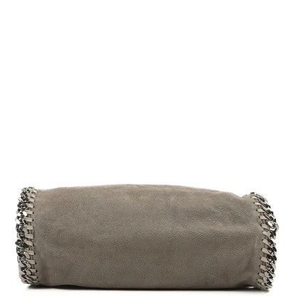 Stella McCartney Mini Tote Falabella Stahlgraue vegane Shaggy Deer Umhängetasche