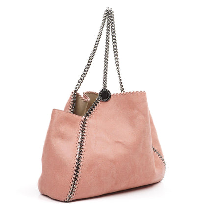 Stella McCartney Wendbare Falabella Tote Blush Pink Veganes Shaggy Deer