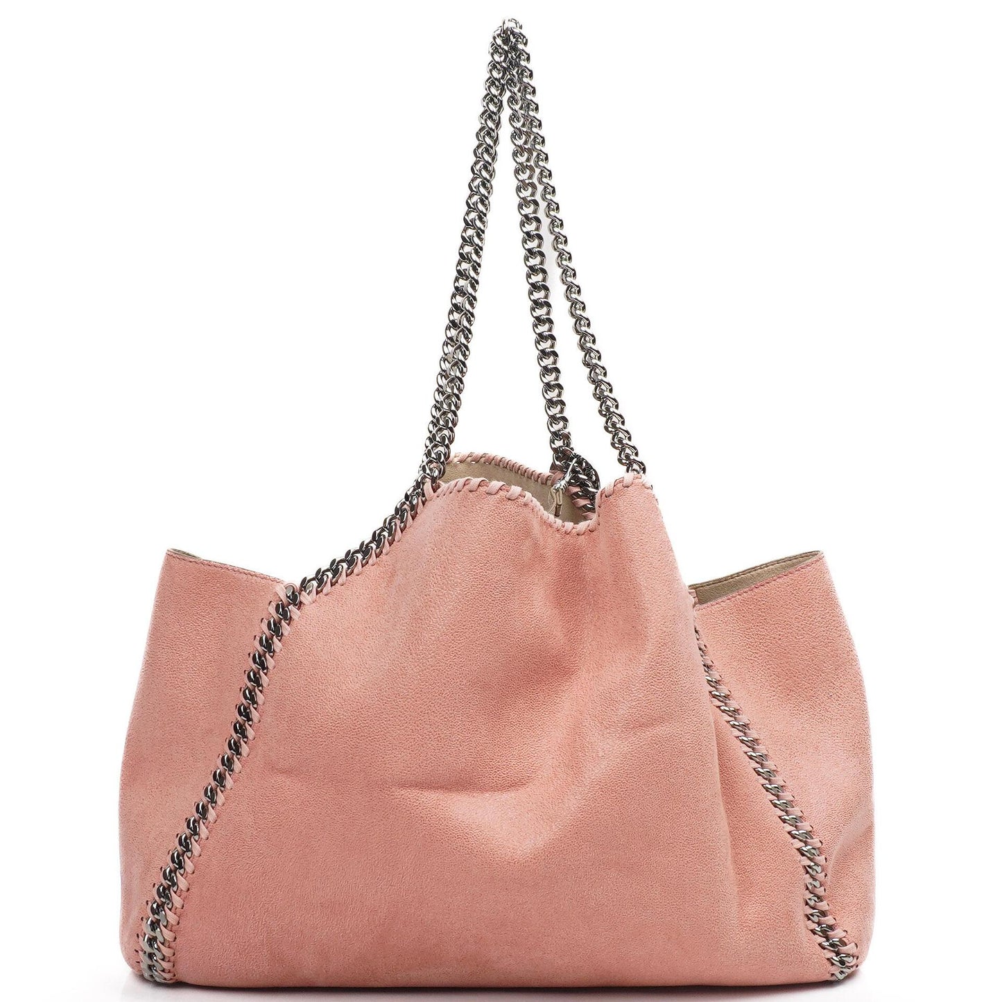 Stella McCartney Wendbare Falabella Tote Blush Pink Veganes Shaggy Deer