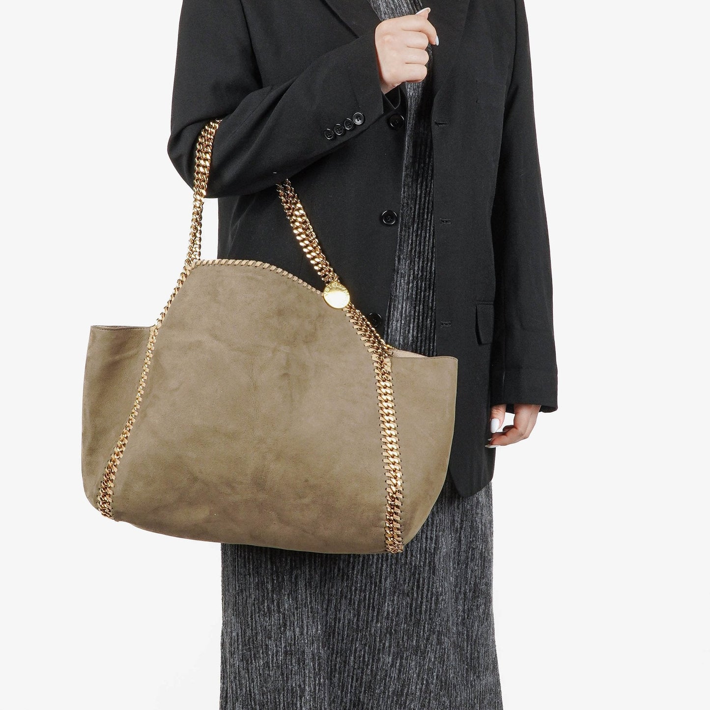 Stella McCartney wendbare Falabella Tote aus veganem Shaggy Deer