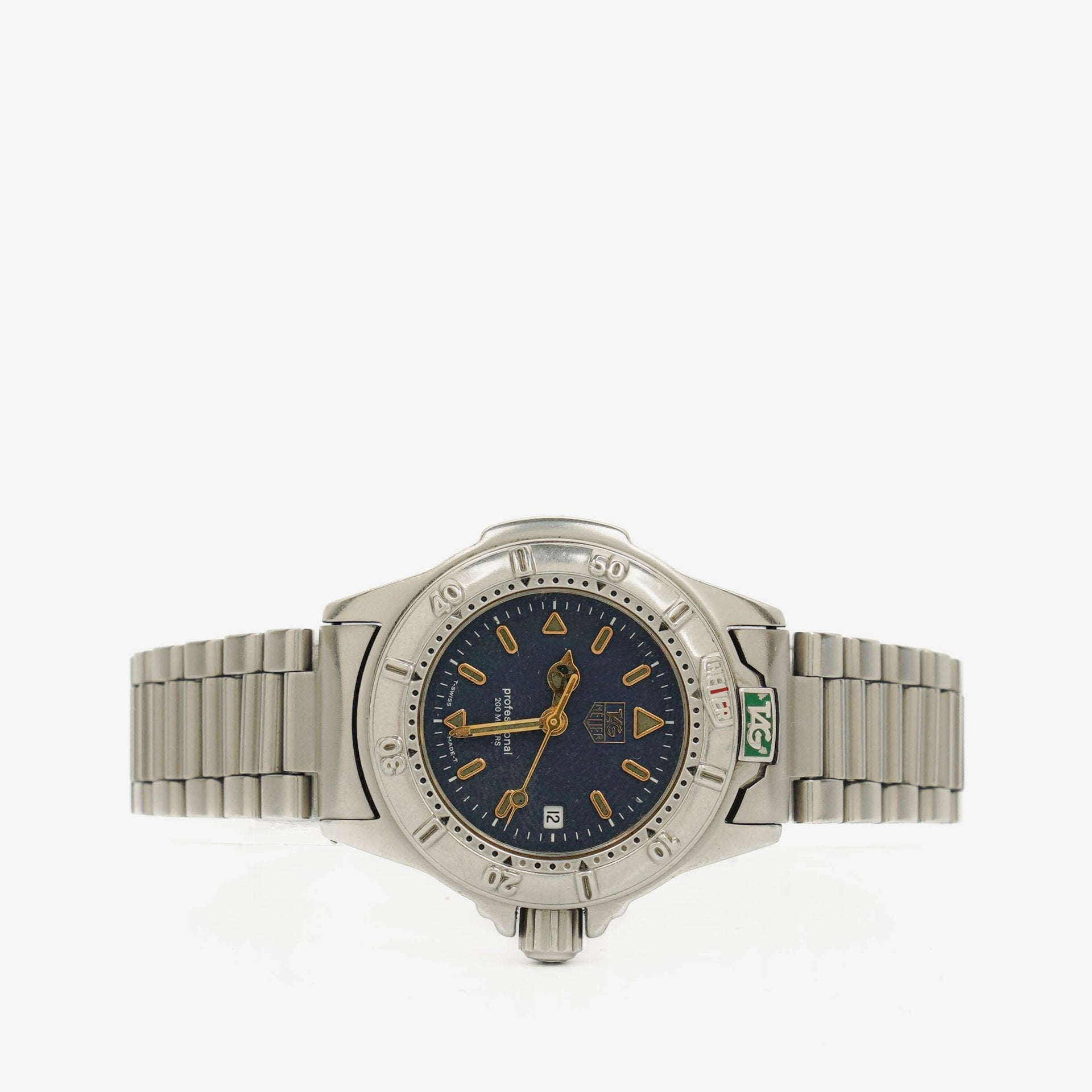 TAG Heuer Professional 4000 Serie Quarz-Armbanduhr aus Edelstahl