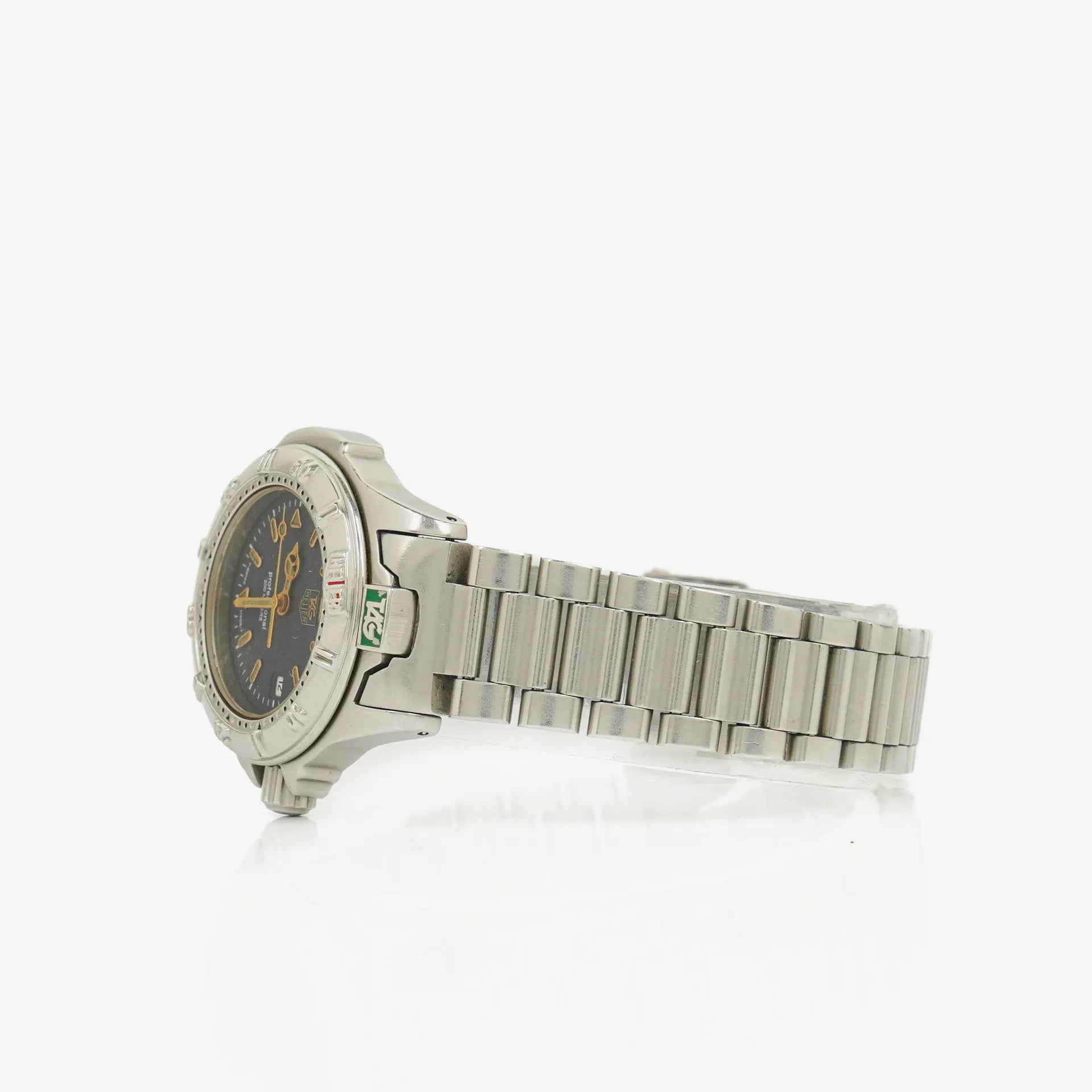 TAG Heuer Professional 4000 Serie Quarz-Armbanduhr aus Edelstahl