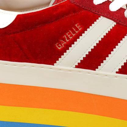 The Gucci x Adidas Gazelle Plateau Rot