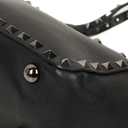 Valentino Garavani Mini Rockstud Leder Tote Bag Schwarz