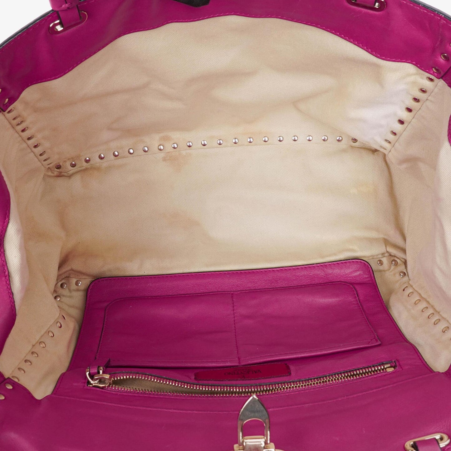 Valentino Garavani Medium Rockstud Tote Bag in Pink