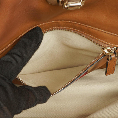 Valentino Garavani Kleine Rockstud Tote Bag aus braunem Kalbsleder